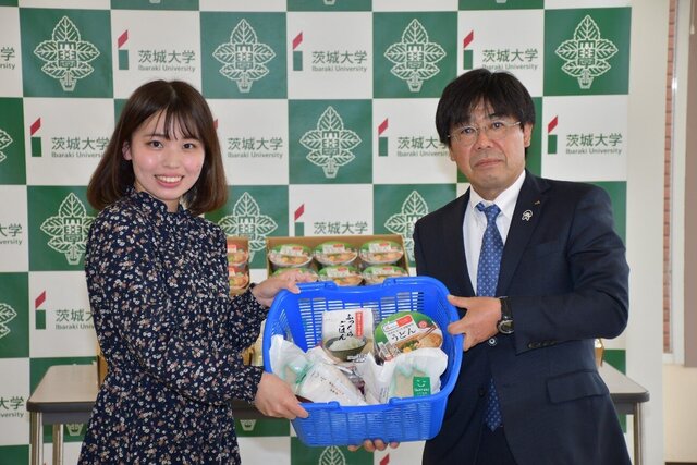 JA共済連 茨城から学生へ食料品1200人分寄贈<br>―「充実した学生生活を最後まで応援」