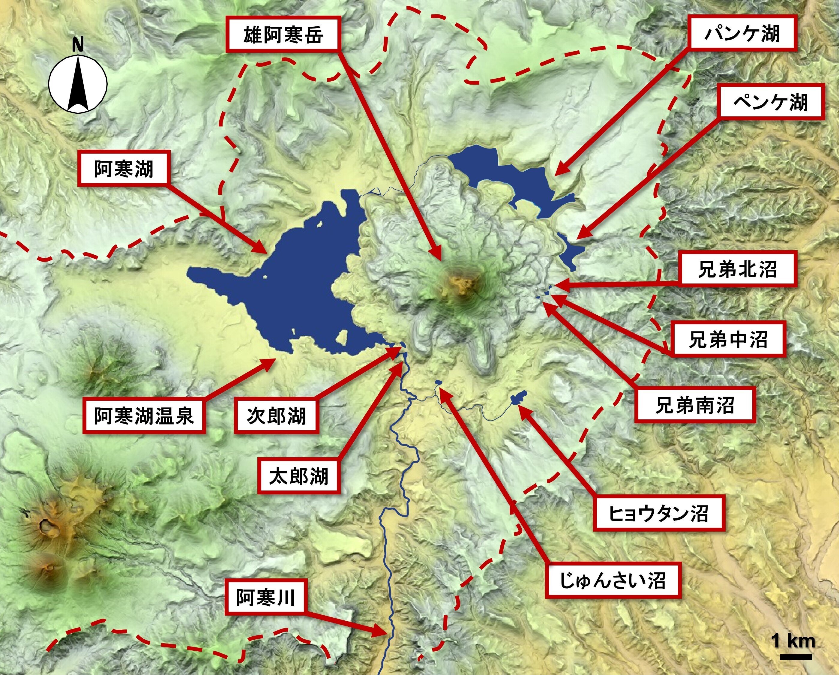 阿寒カルデラ湖沼群は湖沼生態遷移の標本庫
<br>―様々な栄養段階に発達した10湖沼の水質と植生の調査から