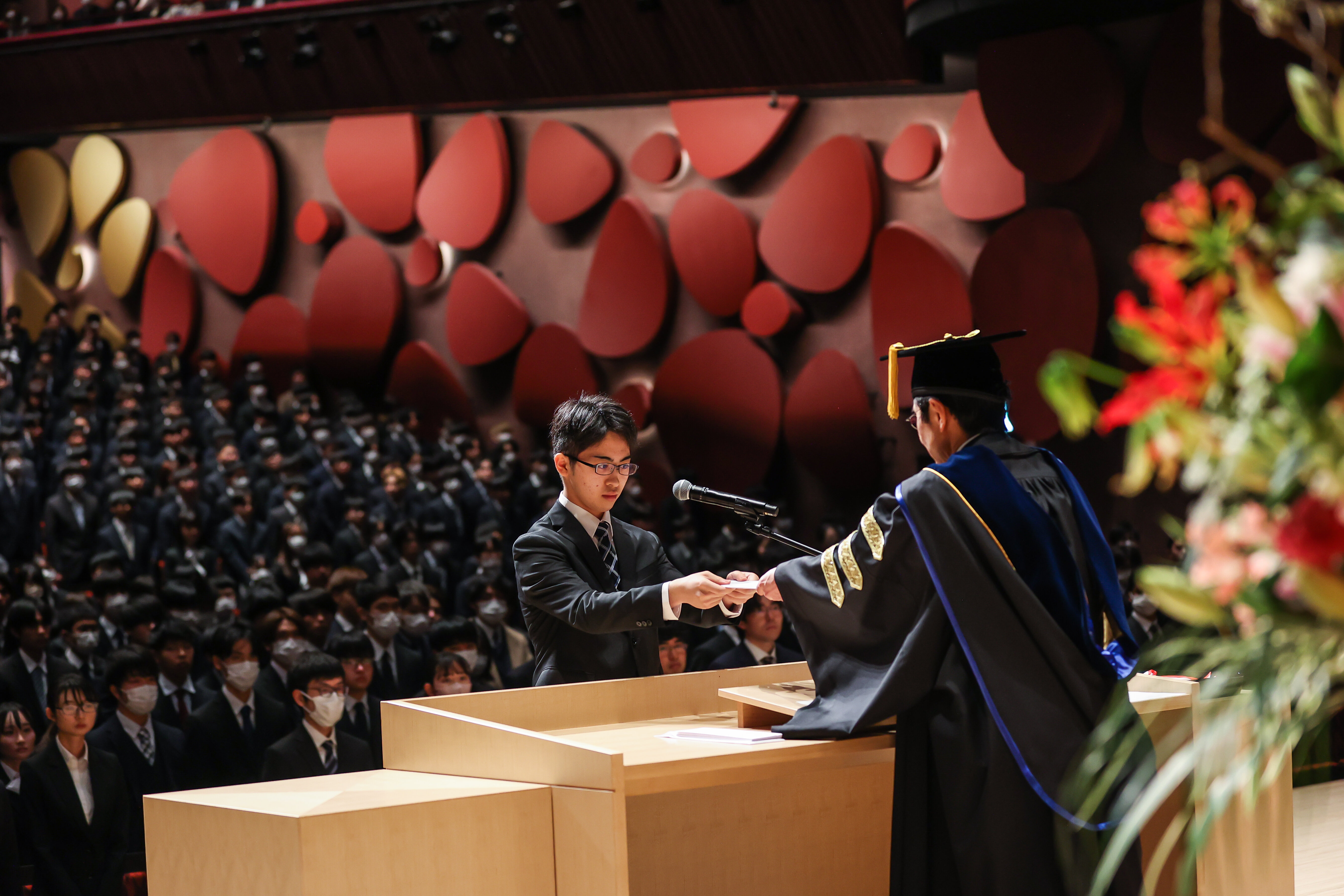 令和6年度入学式を挙行―水戸市民会館で初の開催 2277人に入学許可