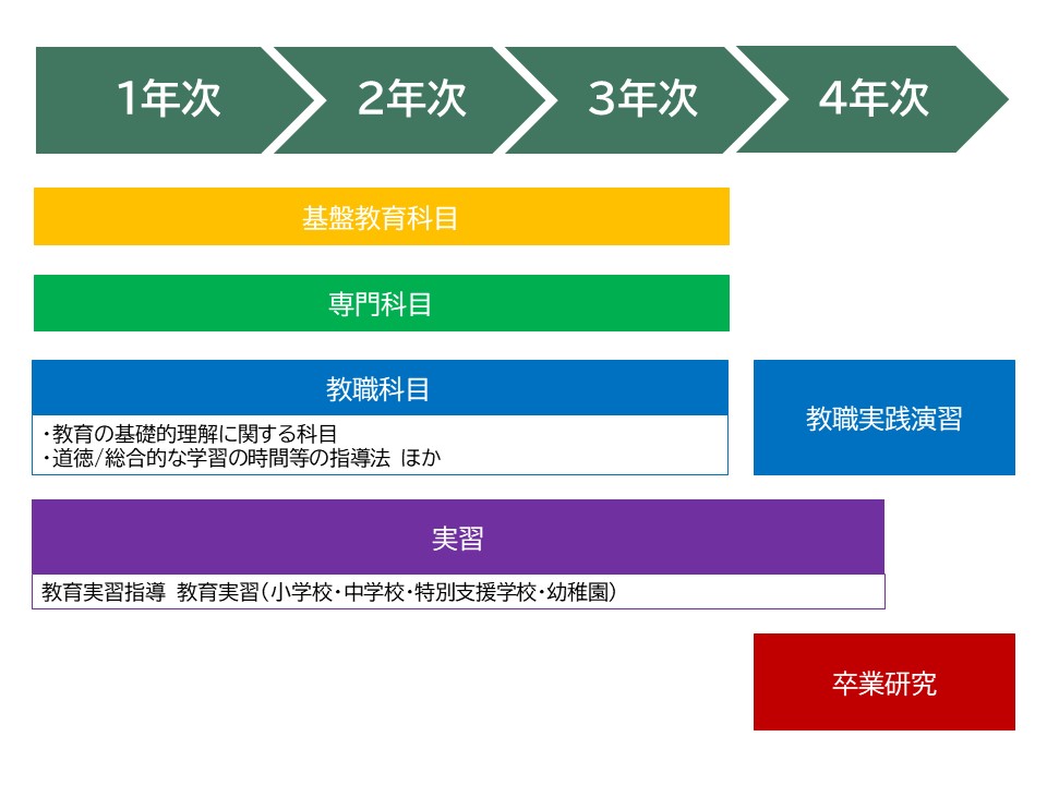 教育学部カリキュラムマップ